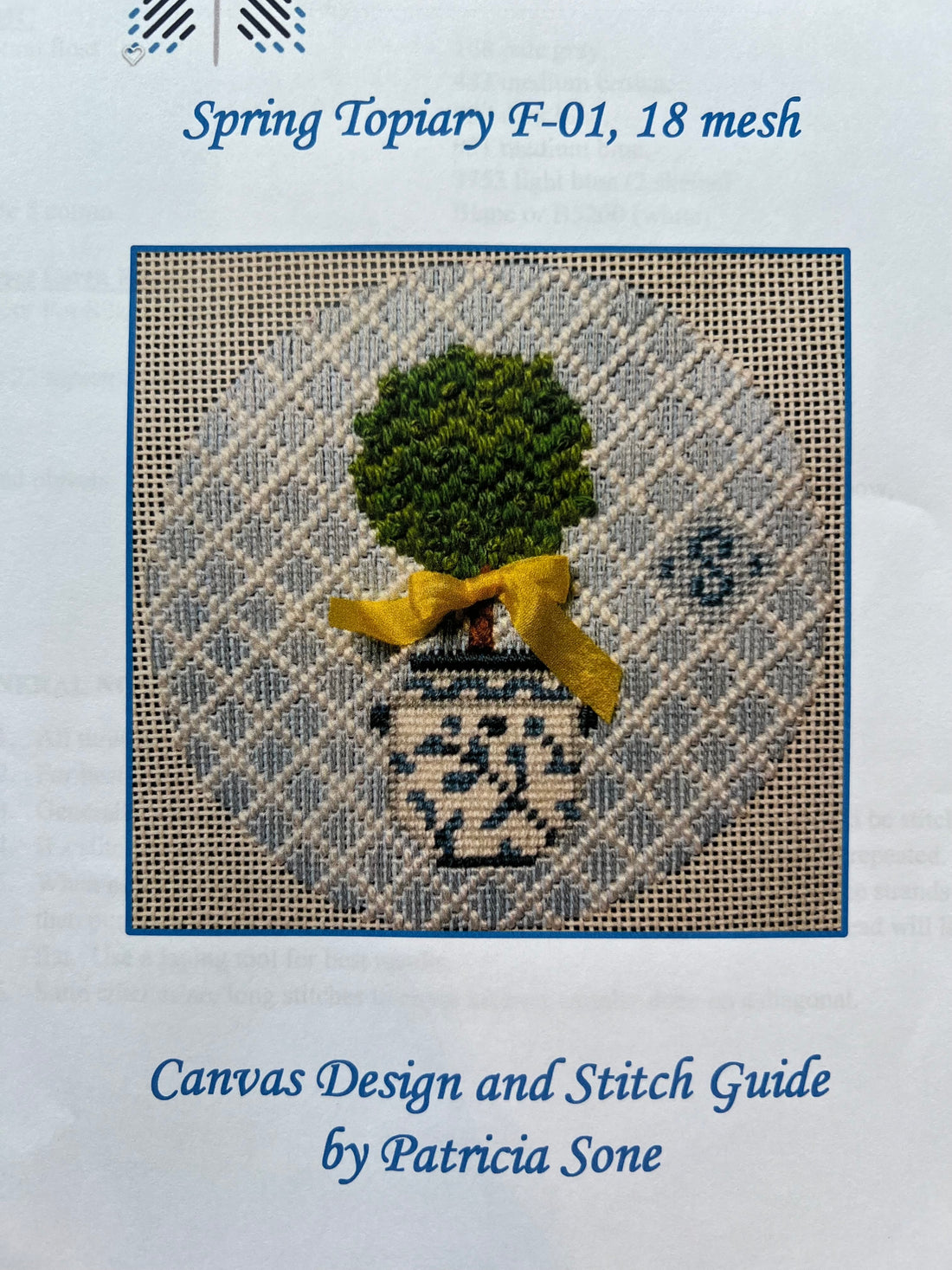 Topiary Round with Stitch Guide