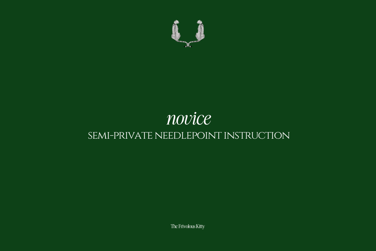 Semi-private Needlepoint Instruction - Novice